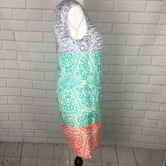 CUTE The Limited Mandala Print Cap Sleeve Shift Dress womens xs s Summer Casual - Picture 3 of 8